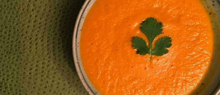 Chilled Carrot Orange Soup