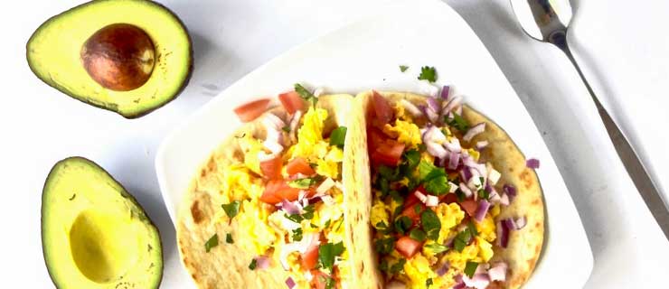 Spiced Breakfast Taco with Avocado Crema